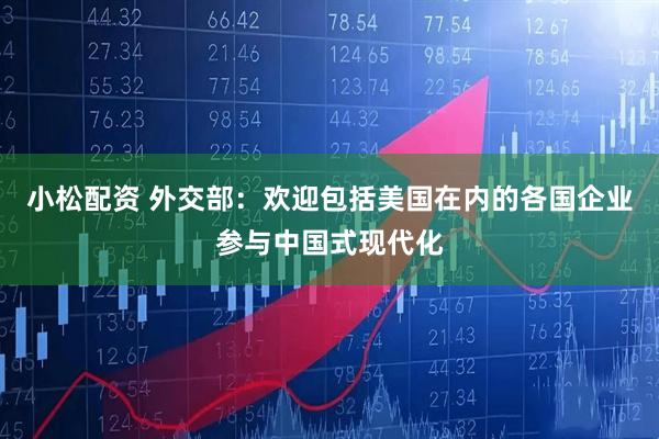 小松配资 外交部：欢迎包括美国在内的各国企业参与中国式现代化